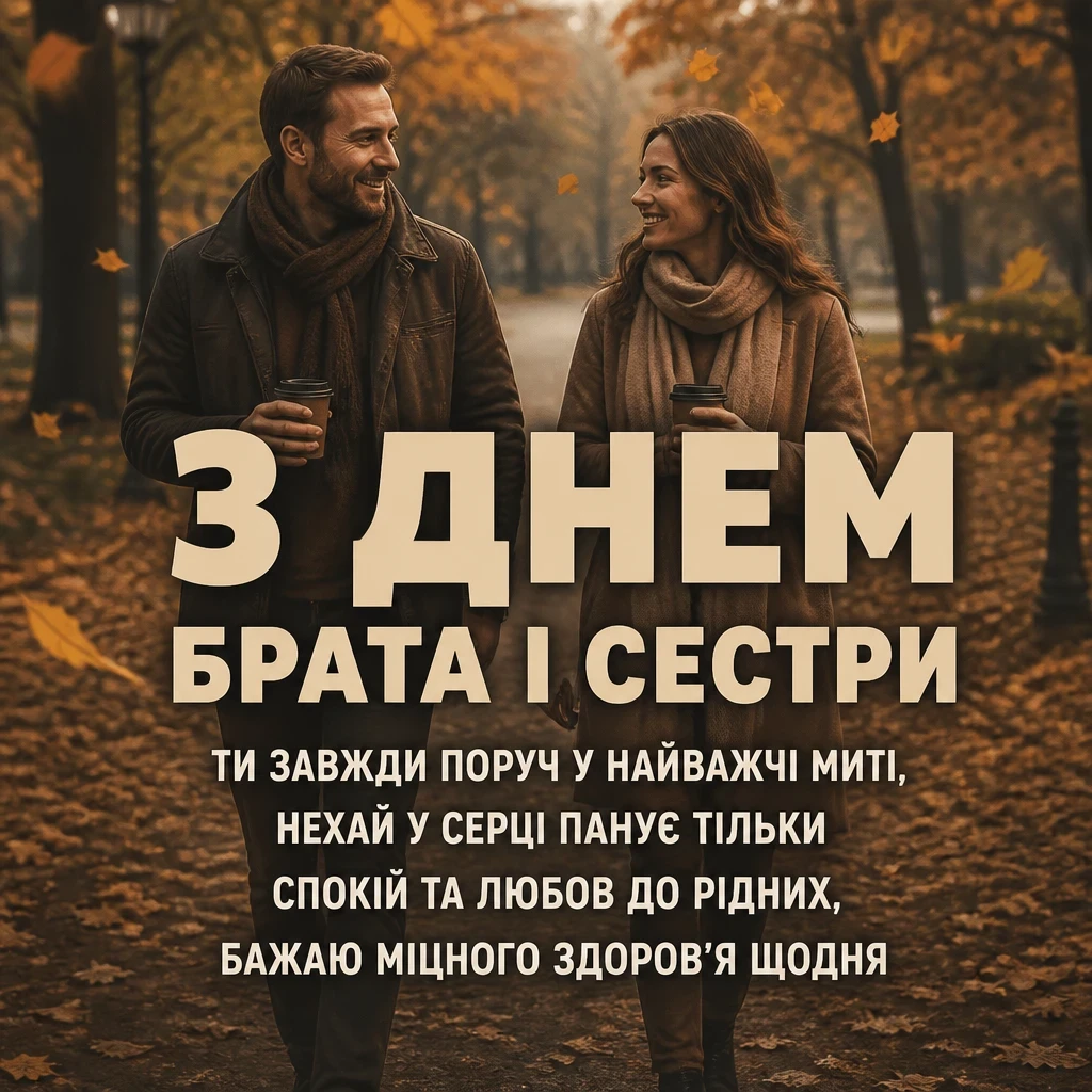 привітання з днем брата і сестри