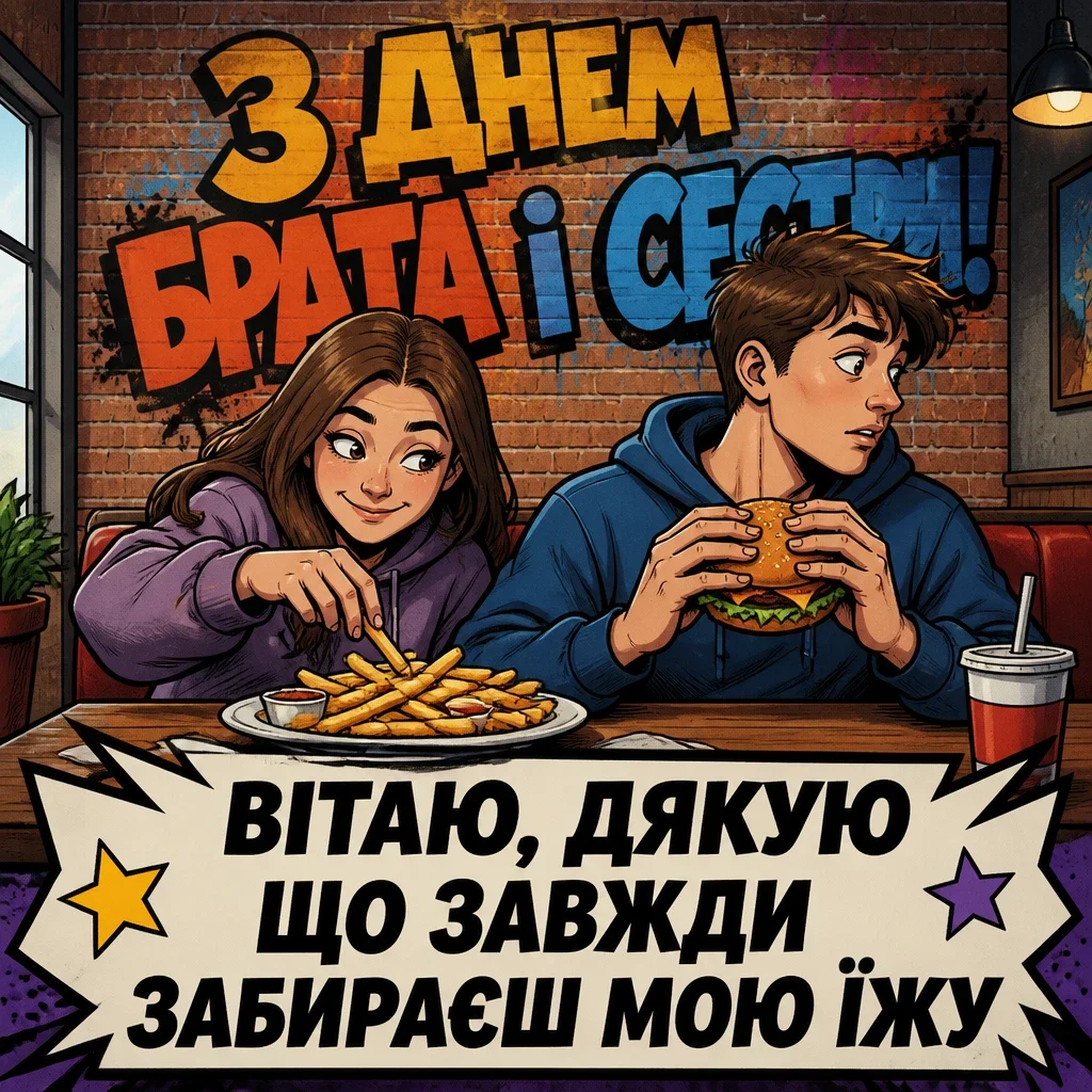 привітання з днем брата і сестри