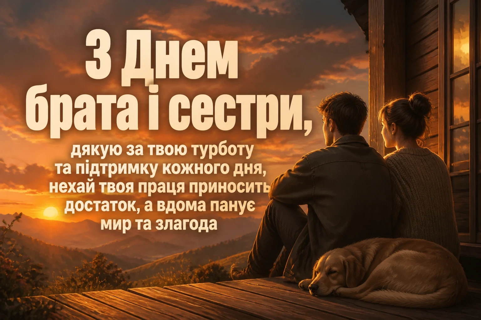 привітання з днем брата і сестри