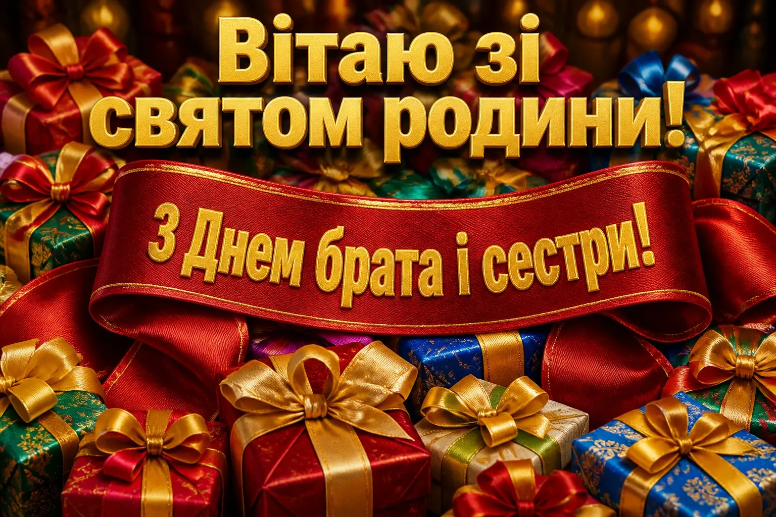 привітання з днем брата і сестри