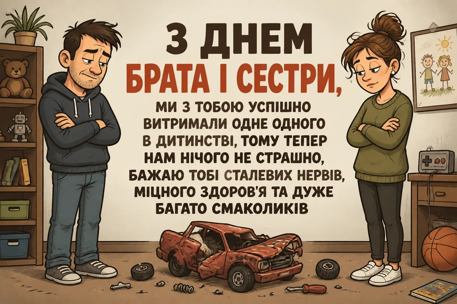 привітання з днем брата і сестри