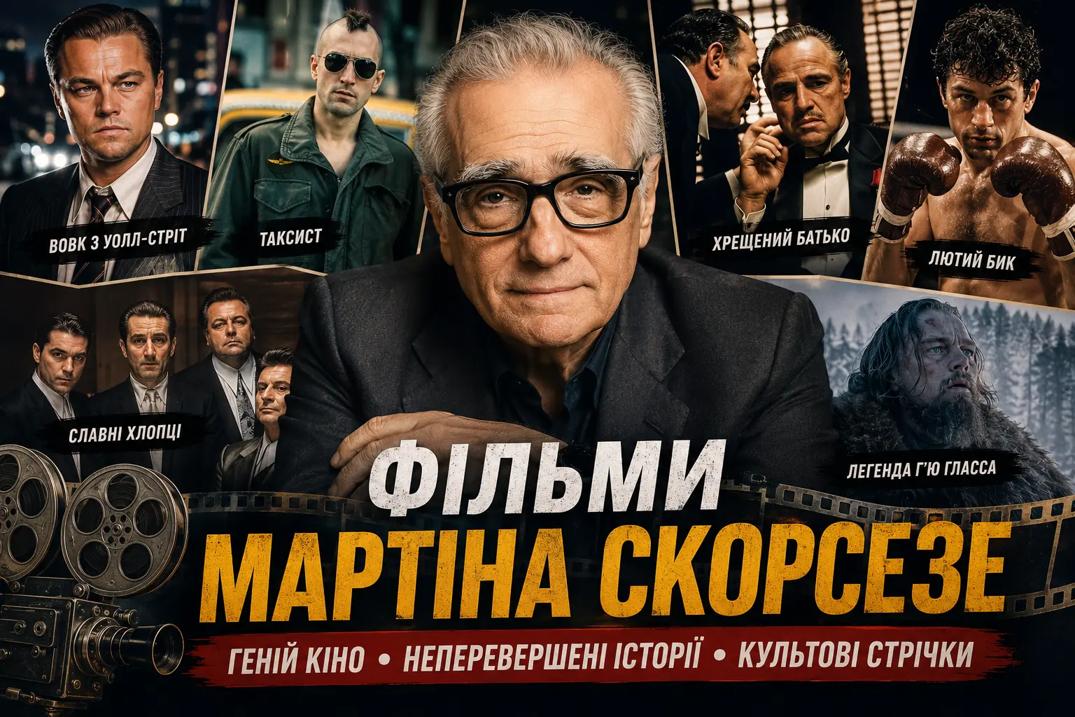 Фільми Мартіна Скорсезе з де Ніро та ді Капріо