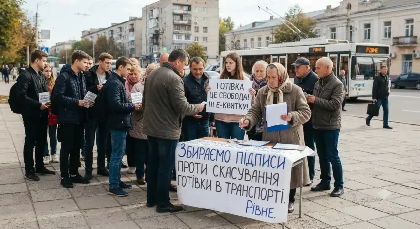 Громадянин Рівного кличе до збереження готівки в громадському транспорті